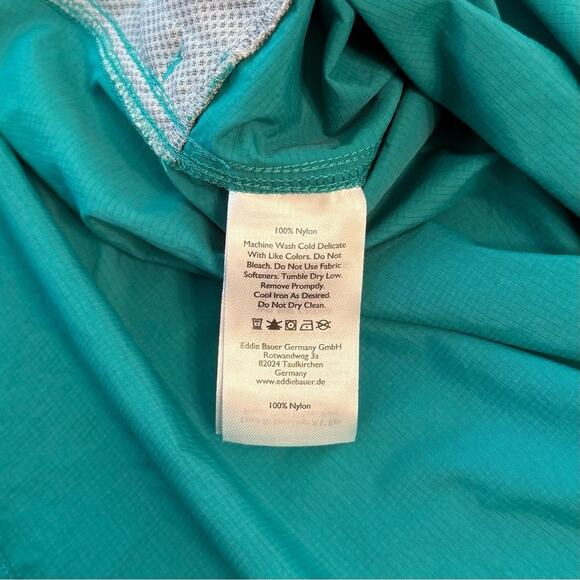 Eddie Bauer Women’s Mountain Ripstop Shirt UPF 50+ Hiking Bright Green Size XL - Picture 8 of 9